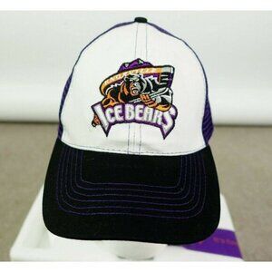 Knoxville Ice Bears‎ Purple Black Mesh Hat Adjustable